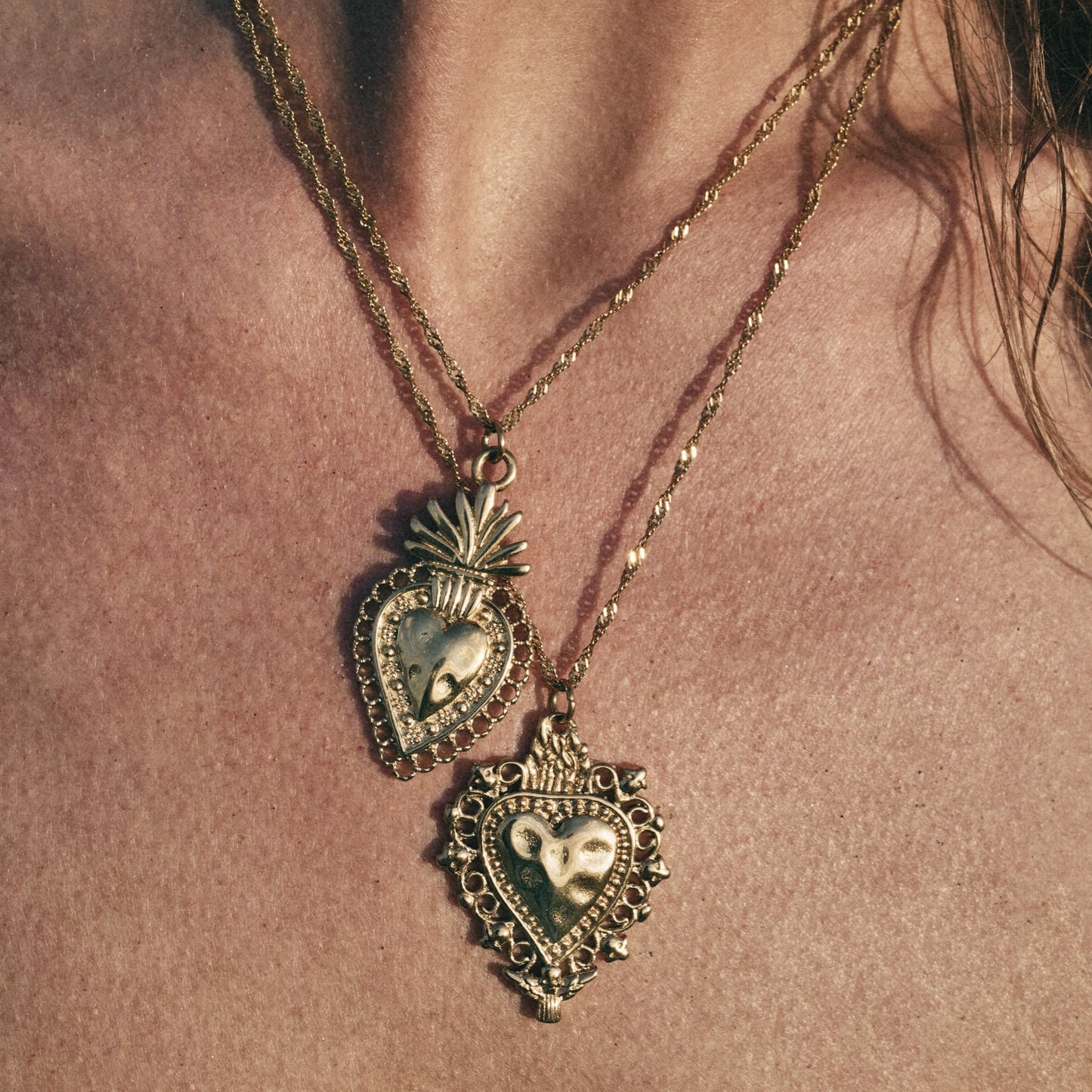 Sagrado corazon 4 cm oro - Bendita Eva