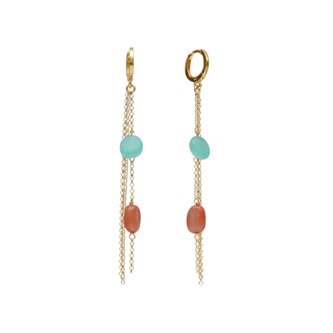 Pendientes Colours piedras naturales