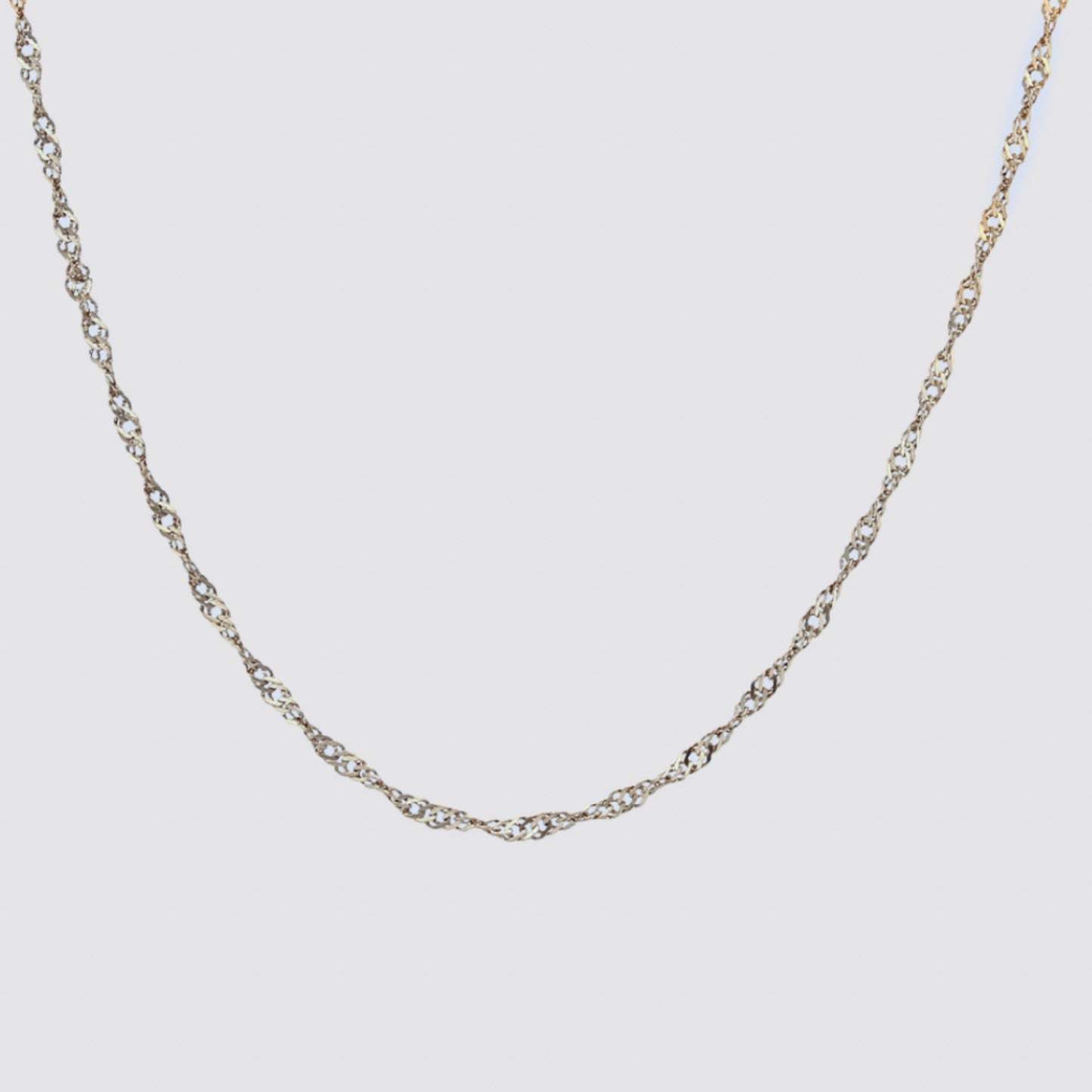 Cadena Singapur plata de ley
