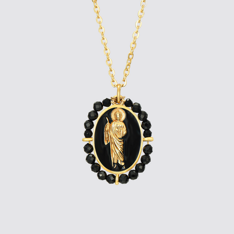 Colgante San Judas Ónix