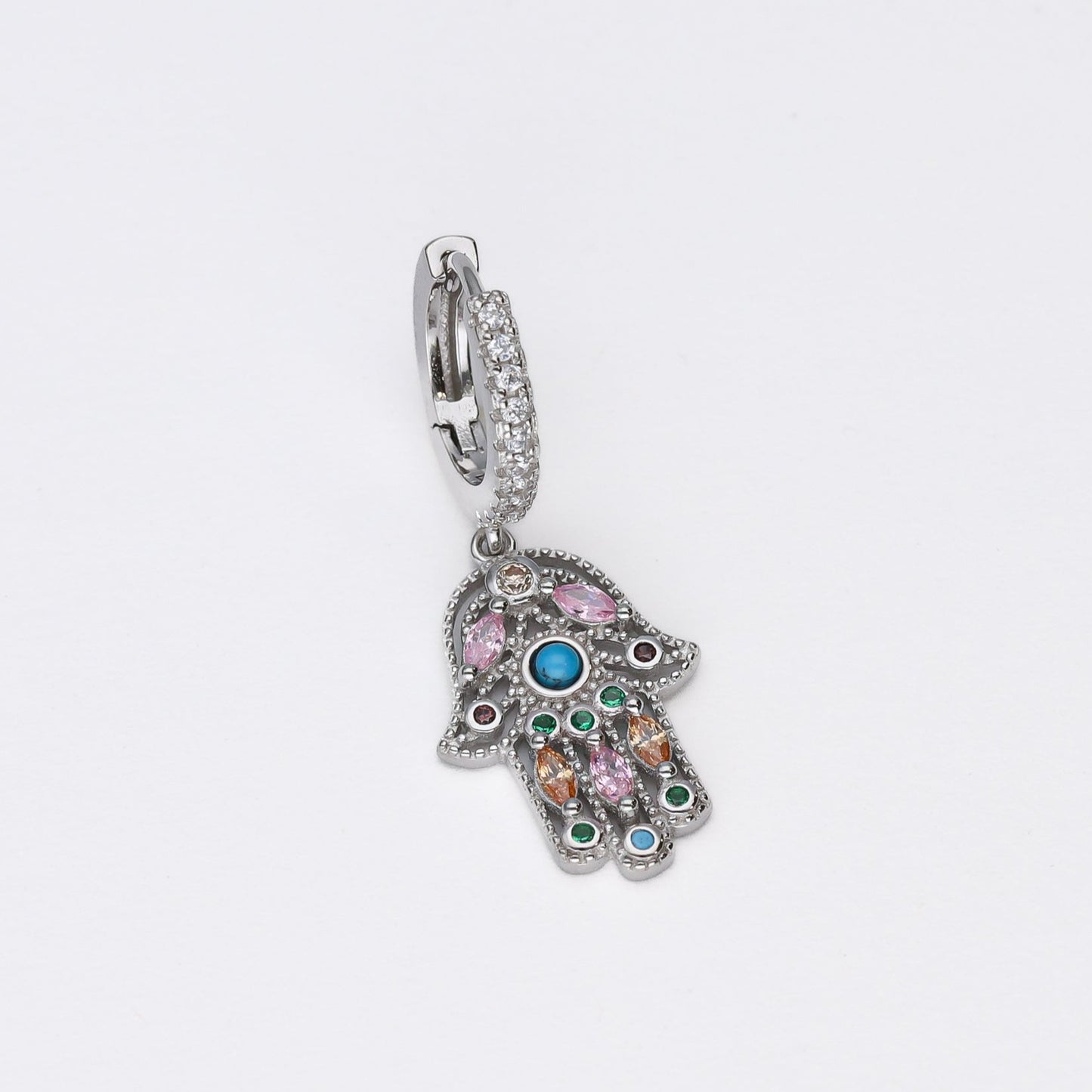 pendientes circonitas mano de fatima - Bendita Eva