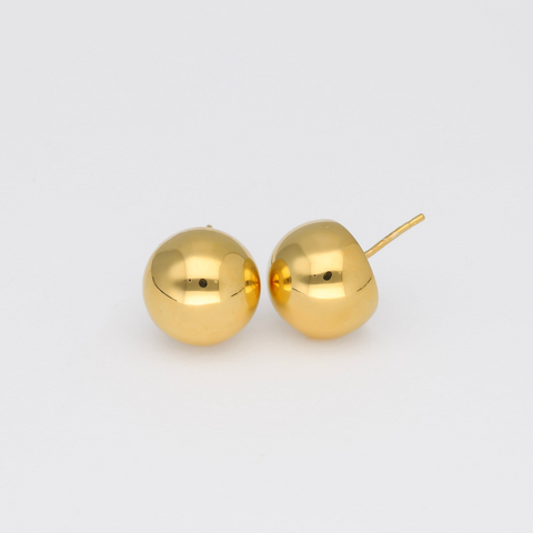 Pendientes oro Bola 15 mm
