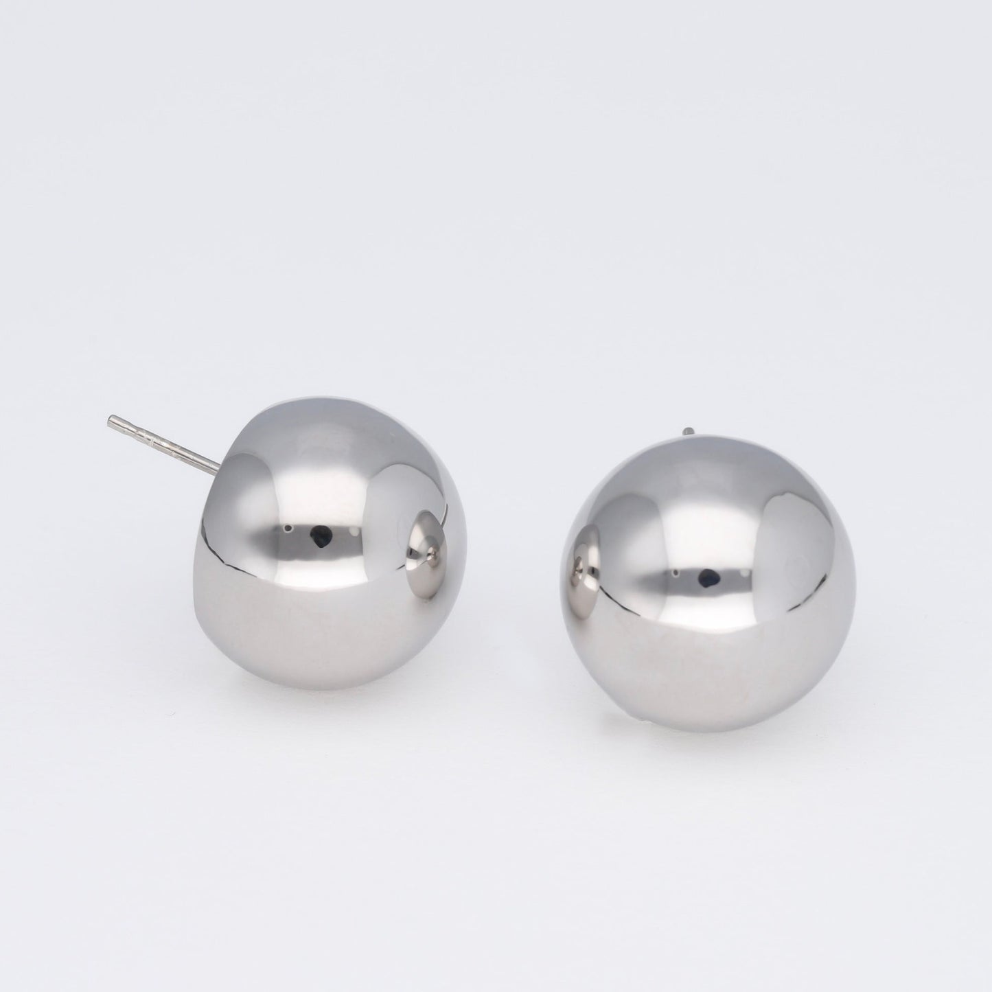 pendientes bola plata de ley 925 - Bendita Eva