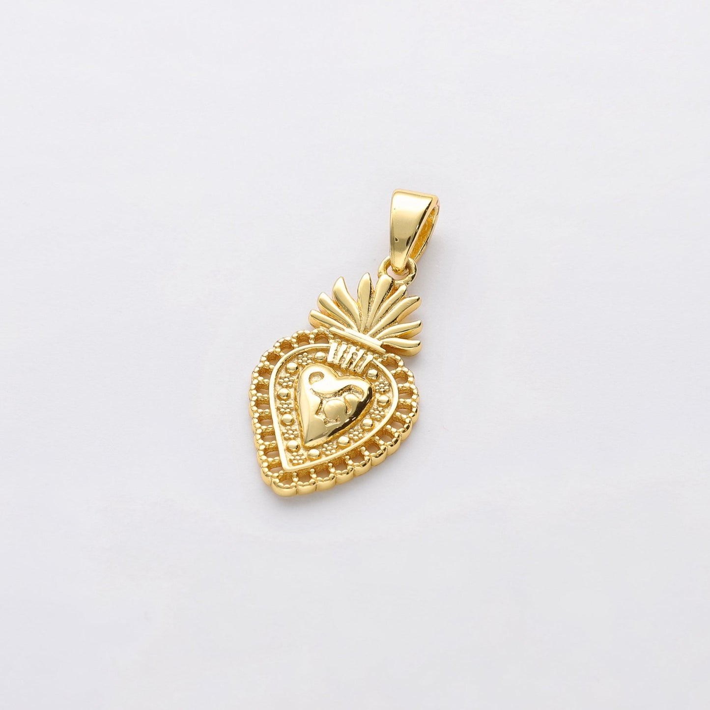 Sagrado corazon 4 cm oro - Bendita Eva