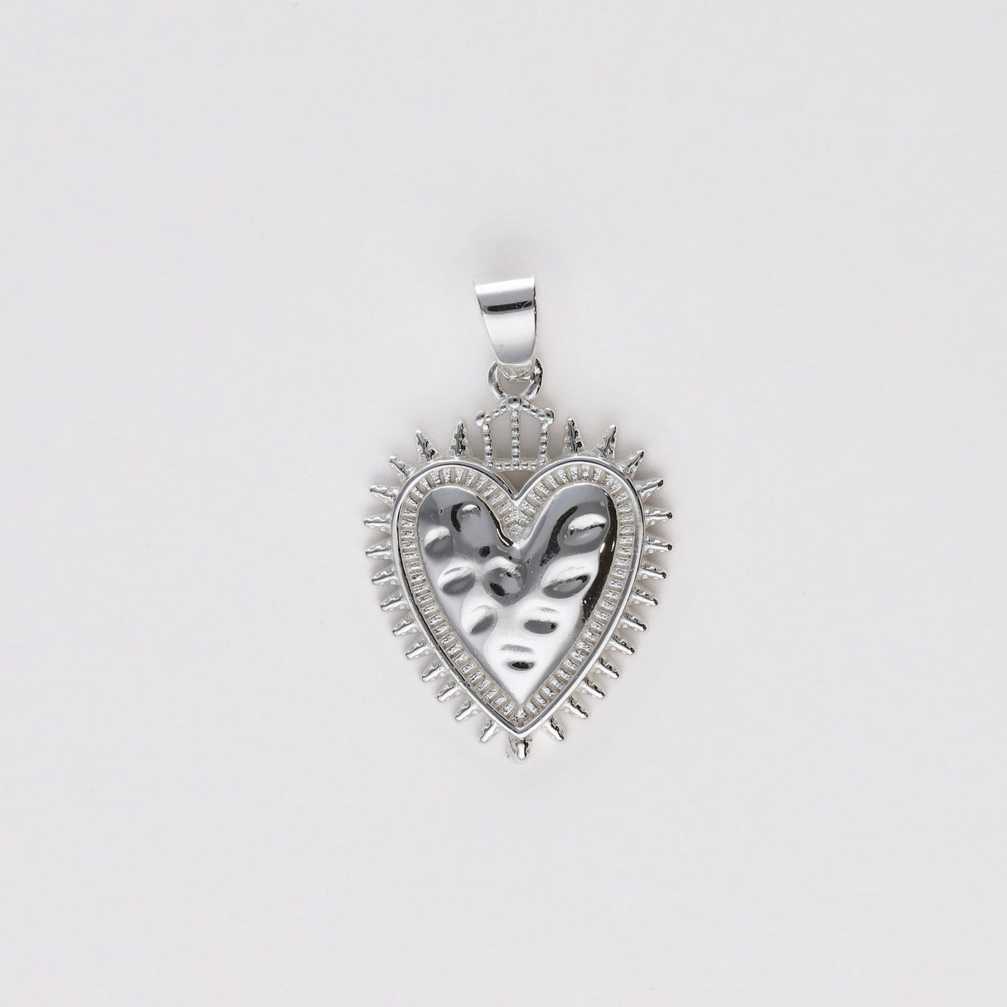 colgante sagrado corazón plata de ley - Bendita Eva