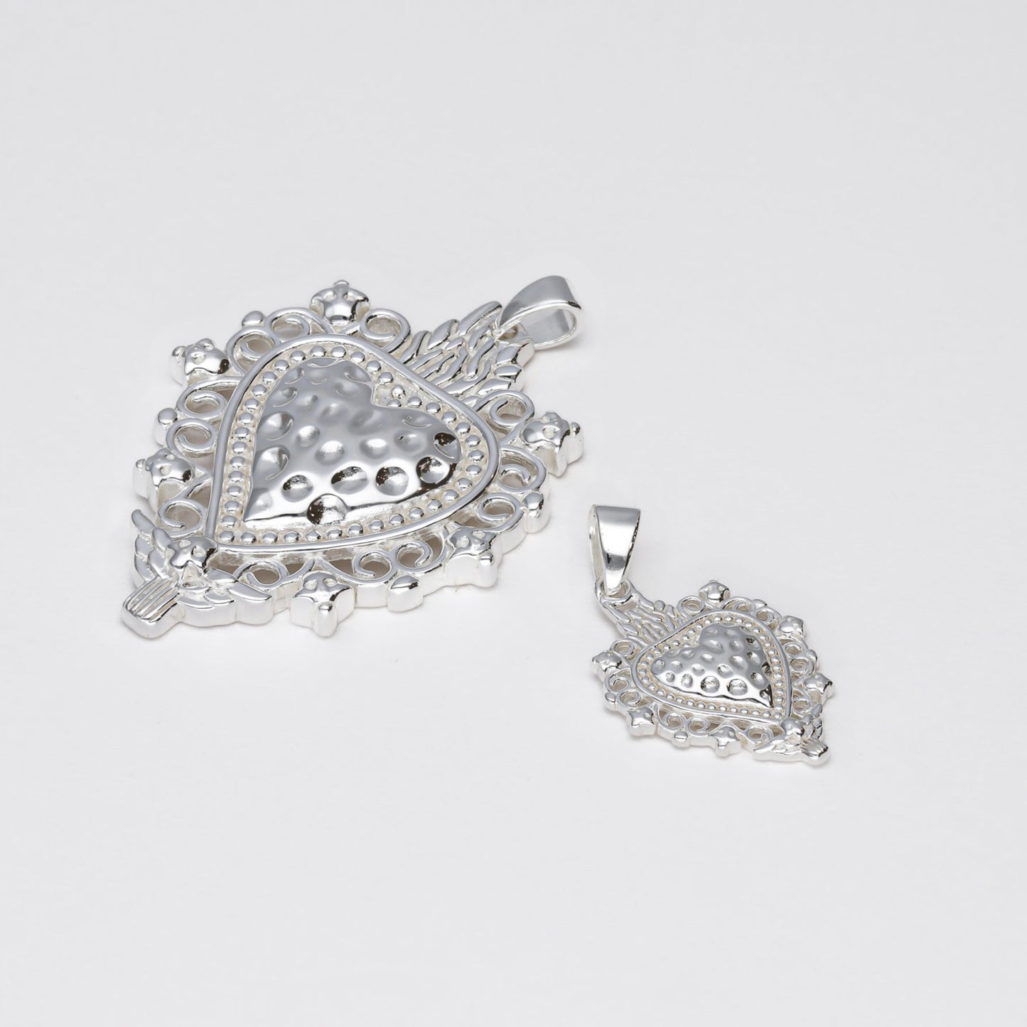 colgante sagrado corazon plata de ley - Bendita Eva