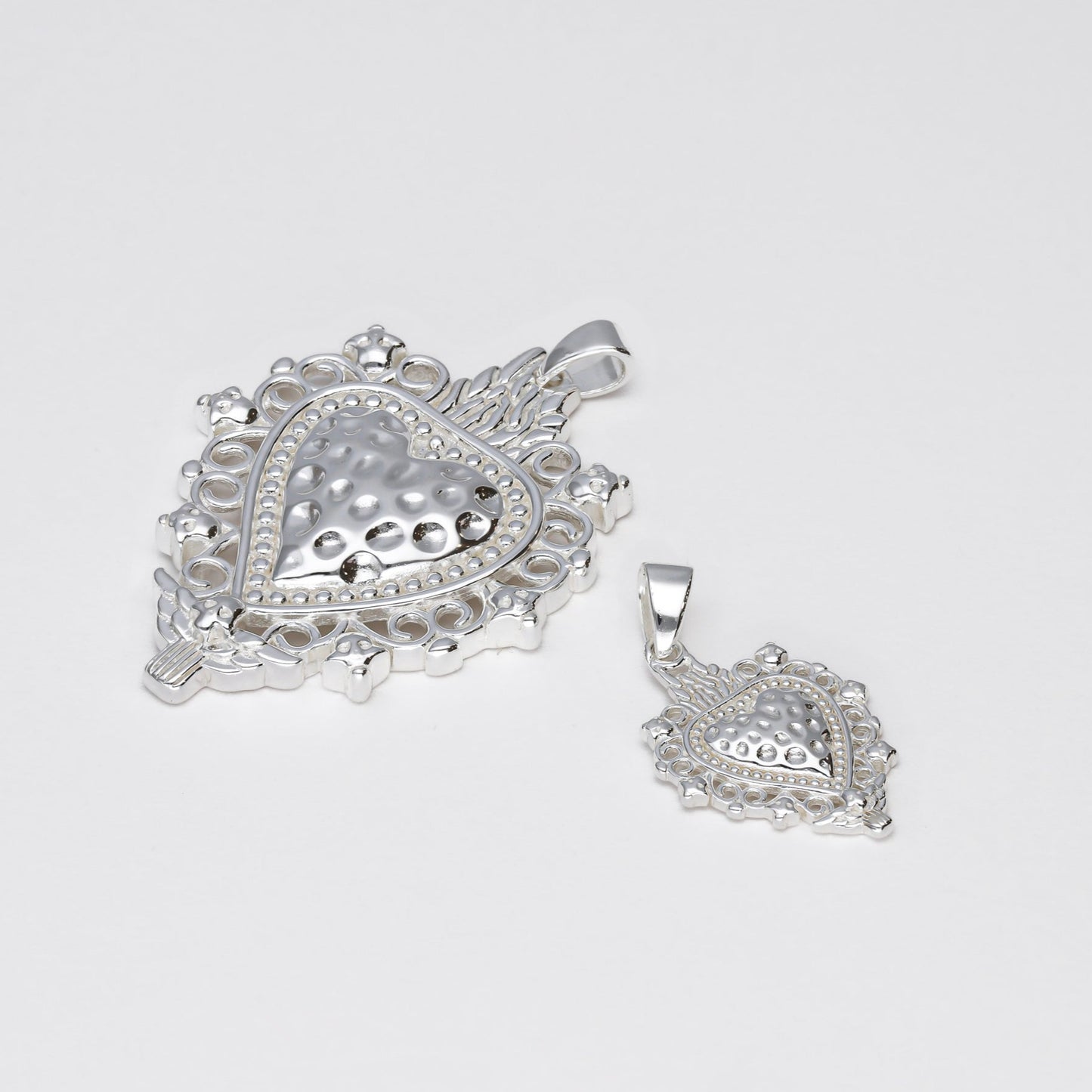 colgante sagrado corazon plata de ley - Bendita Eva