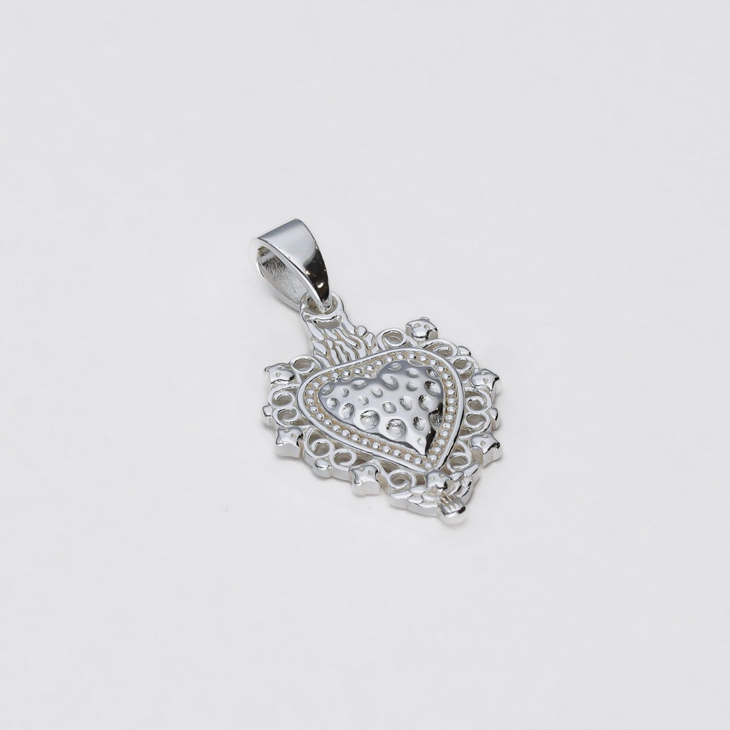 colgante sagrado corazon plata de ley - Bendita Eva