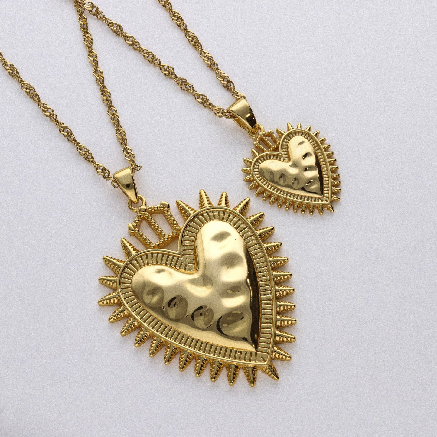 Colgante Sagrado corazón Protection oro 4 cm