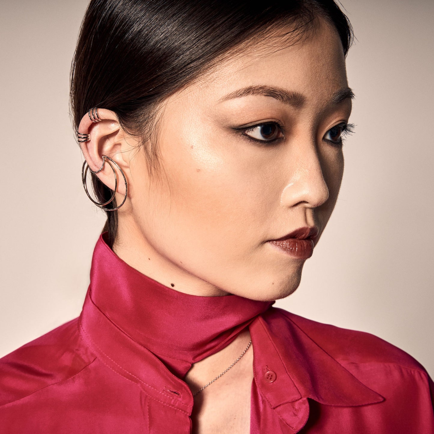 Laura gold and silver earrings