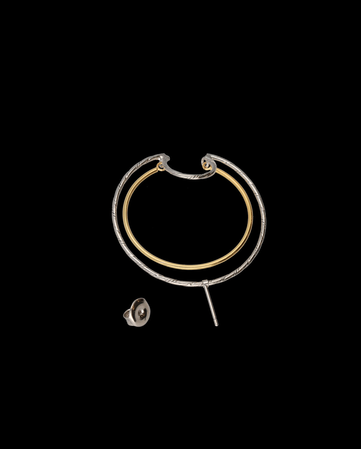 Laura gold and silver earrings