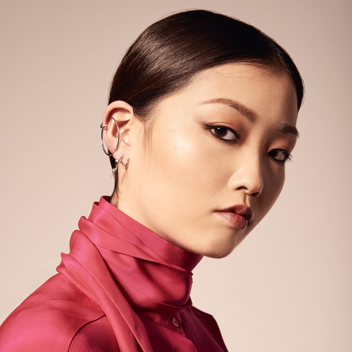 Carmen gold spiral earrings