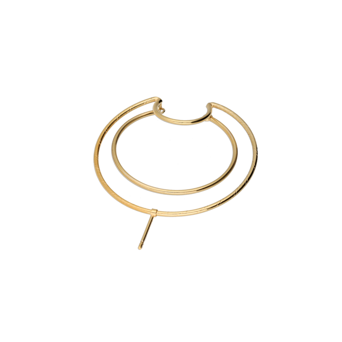 Martina double hoop gold earrings
