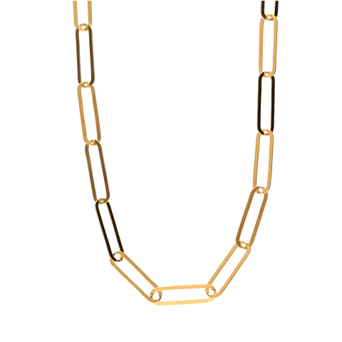 Square link gold chain