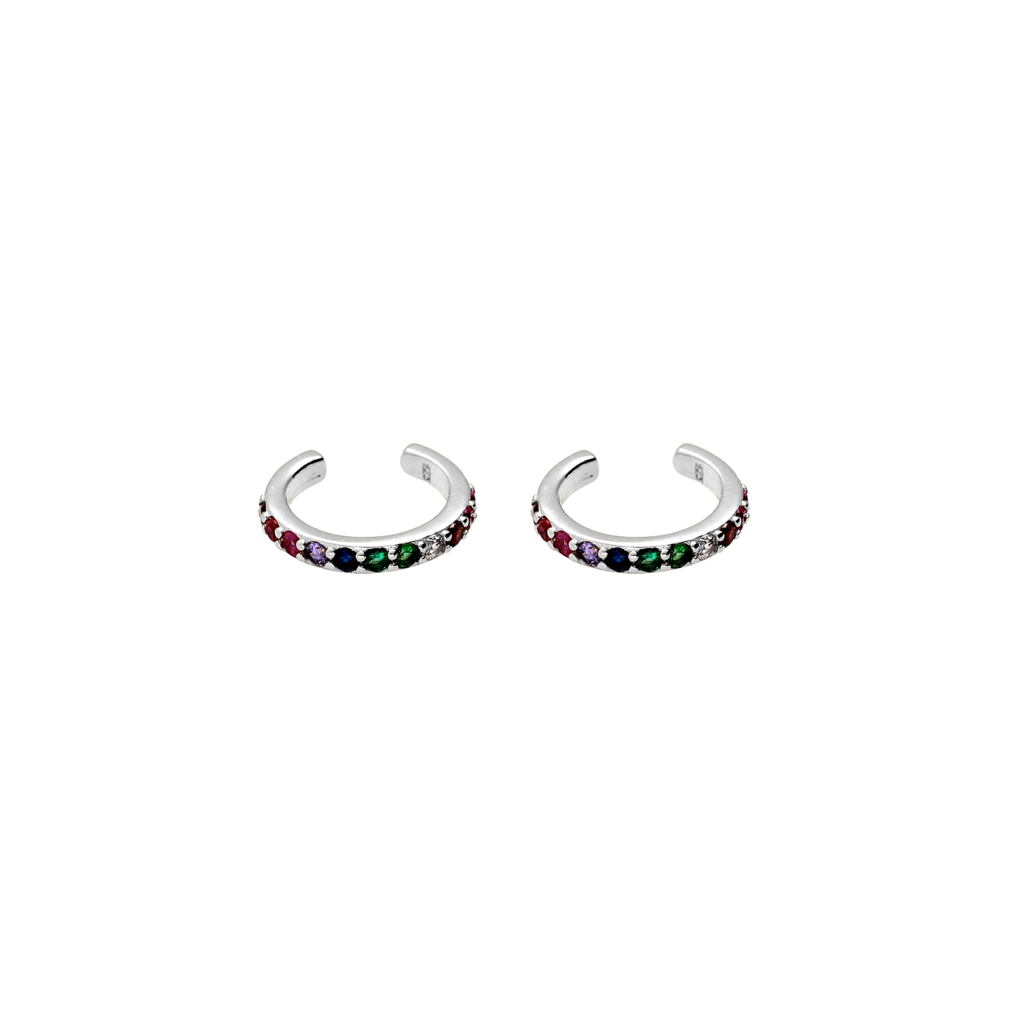 Ear cuff de plata con circonitas Diamond