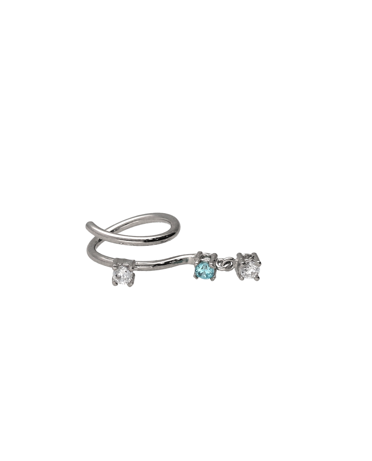 Pendientes espiral plata  Carmen
