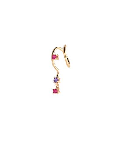 Carmen gold spiral earrings