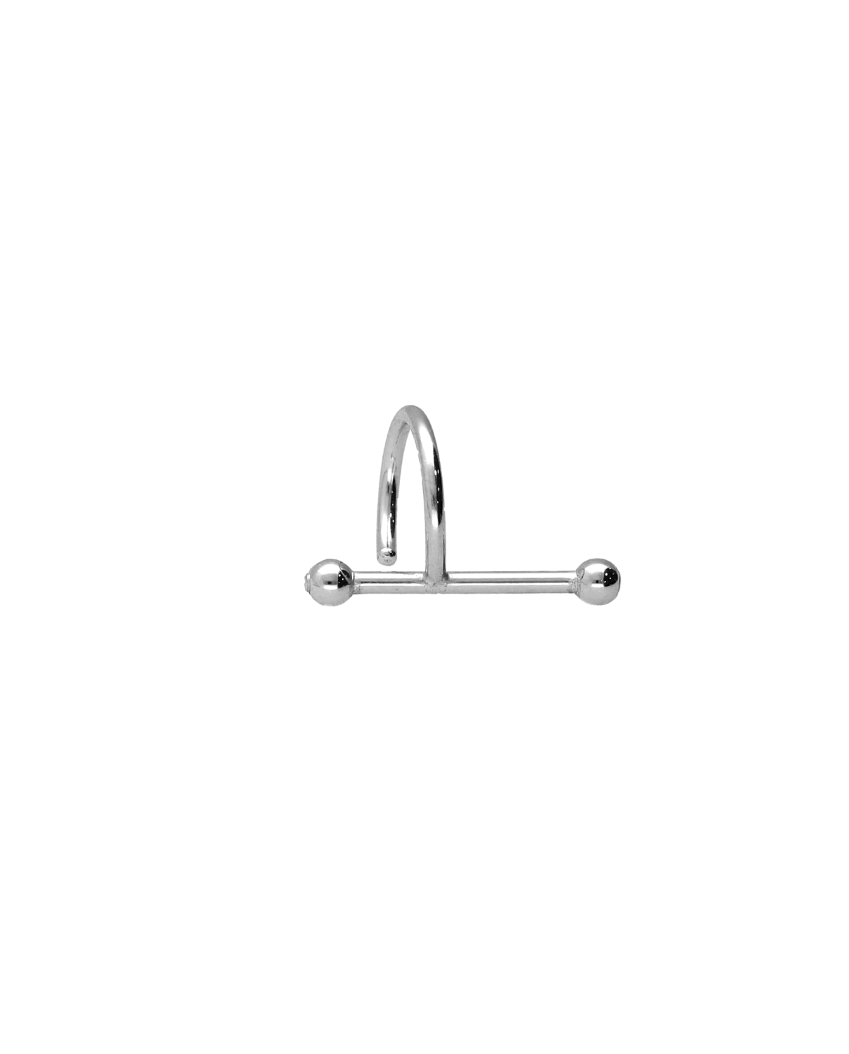 El pendiente piercing Olga cuenta con dos piezas unidas entre sí: Aro y piercing. Esta pieza tiene un peso de 0.6 gramos, lo que la hace ligera y cómoda. Puedes encontrar este pendiente piercing en dos acabados diferentes: en rodio y en baño de oro de 18 kt de alta calidad.