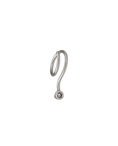 Silver spiral earrings Eva