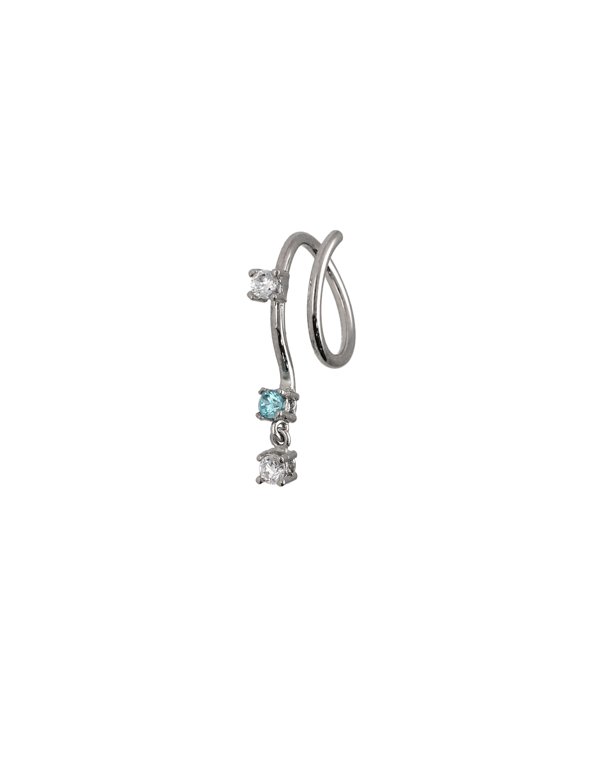 Pendientes espiral plata  Carmen