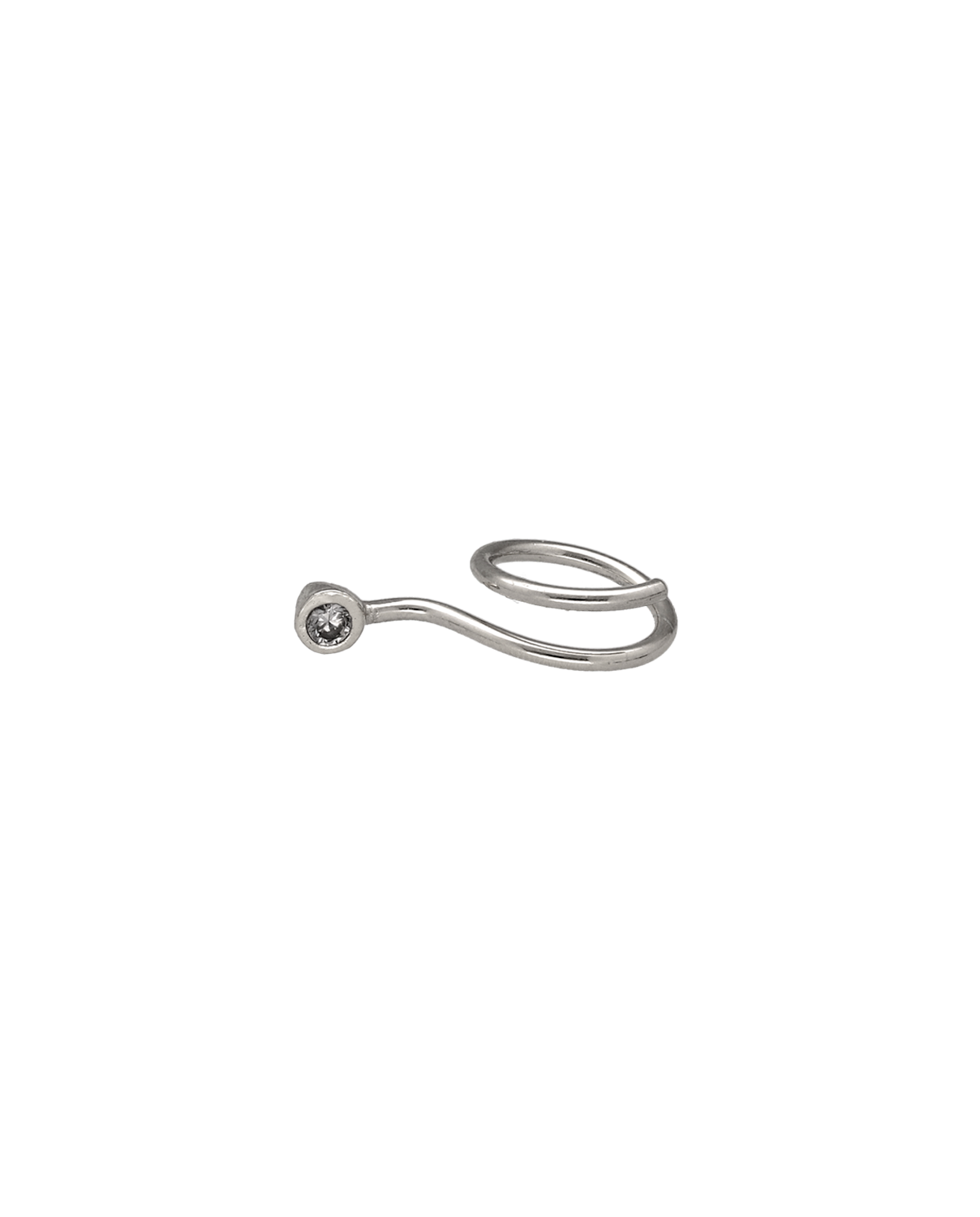 Pendientes de plata espiral Eva