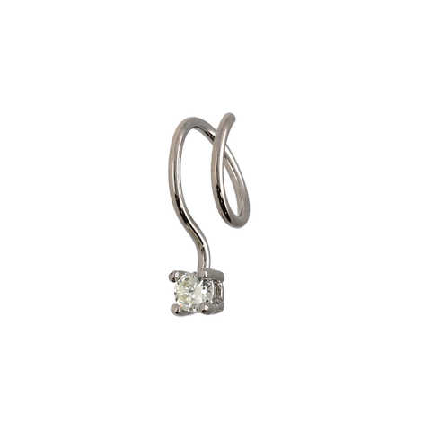 Patricia silver piercing earrings