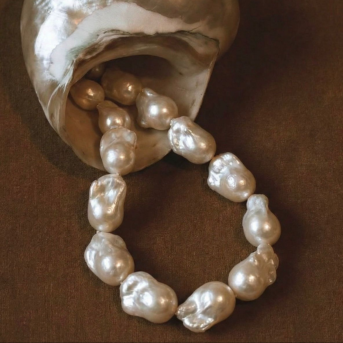 Collar de perlas barrocas naturales de 15–17 mm - La joya icónica de Bendita Eva
