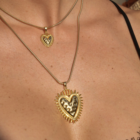 Collares de plata de ley o acero inoxidable bañados en oro de 18K 