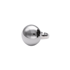 Anillo Bola plata de ley ajustable