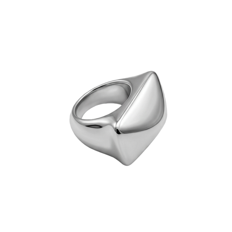 Anillo Pirámide plata de ley