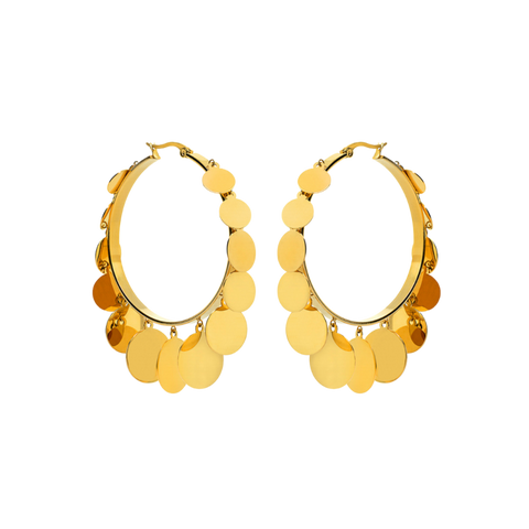 Aros chapas oro Halo
