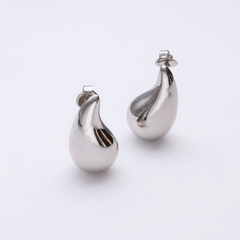 Pendientes Gota plata de ley