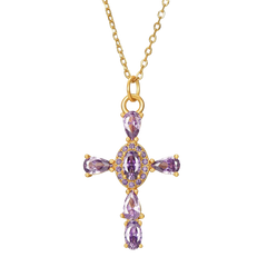 Colgante Cruz Amatista