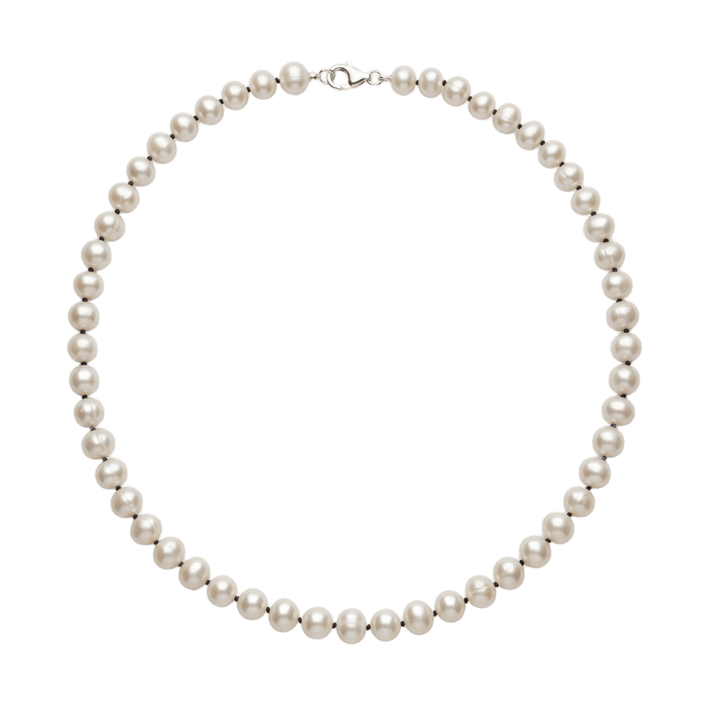 Collar de perlas redondas 8-9 mm AAA Chanel