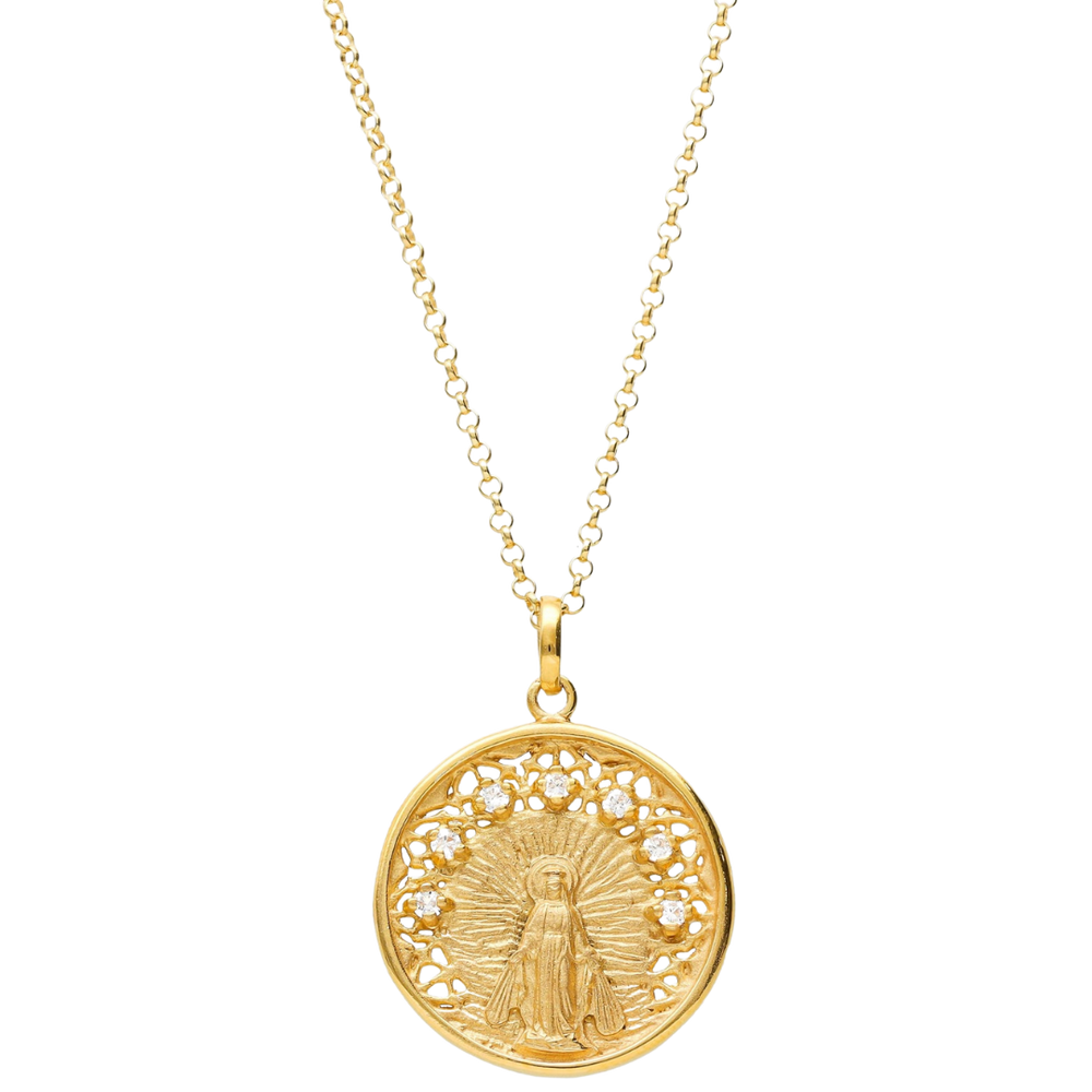 
                      
                        Charm medalla Virgen de la Milagrosa plata de ley - Bendita Eva
                      
                    