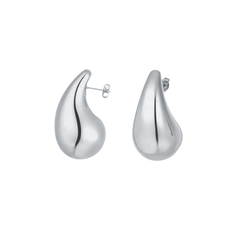 Pendientes Gota grandes plata waterproof