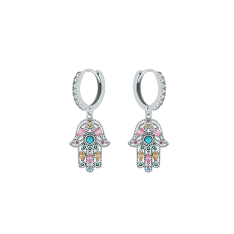 Pendientes plata Mano de Fátima