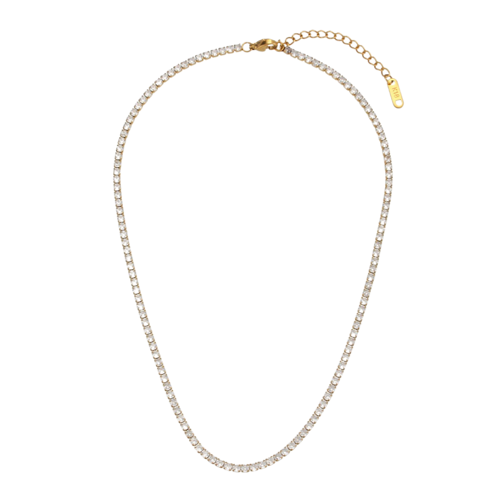 
                      
                        Round cubic zirconia choker
                      
                    