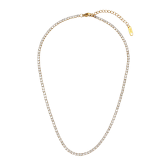 Round cubic zirconia choker