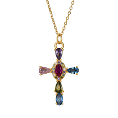 Colgante Cruz Multicolor