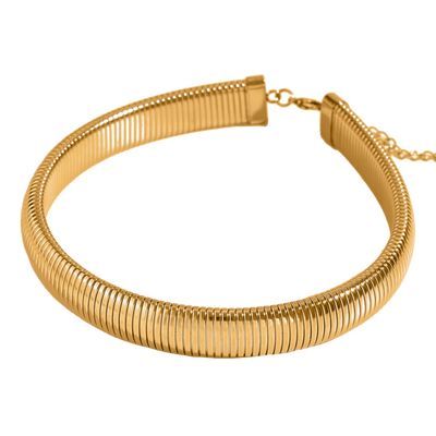 choker waterproof bañado en oro de 18 kt-Bendita Eva