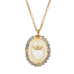 Colgante Sagrado Corazón Labradorita