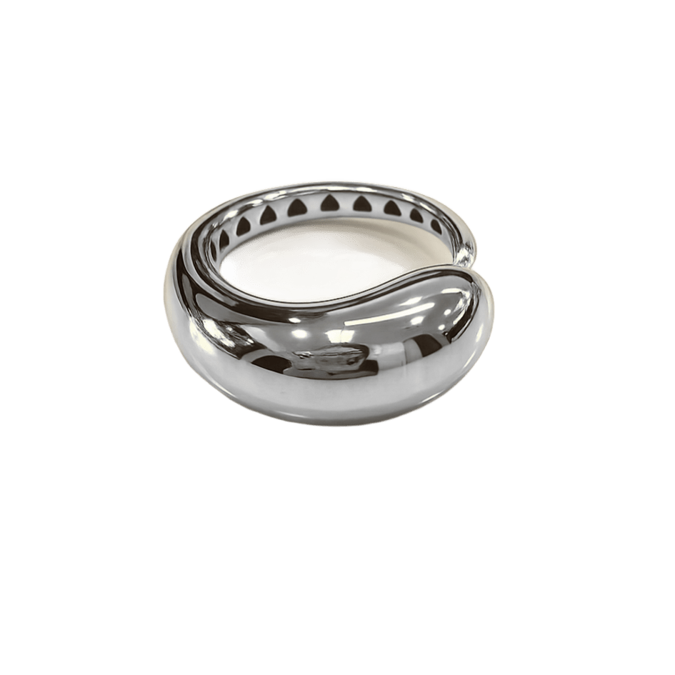 Anillo Creciente plata de ley