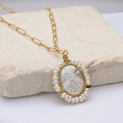 Jungfrau-Medaille Halskette