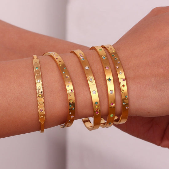 Krystal Gold Armband