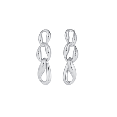 Pendientes eslabones plata de Bendita Eva