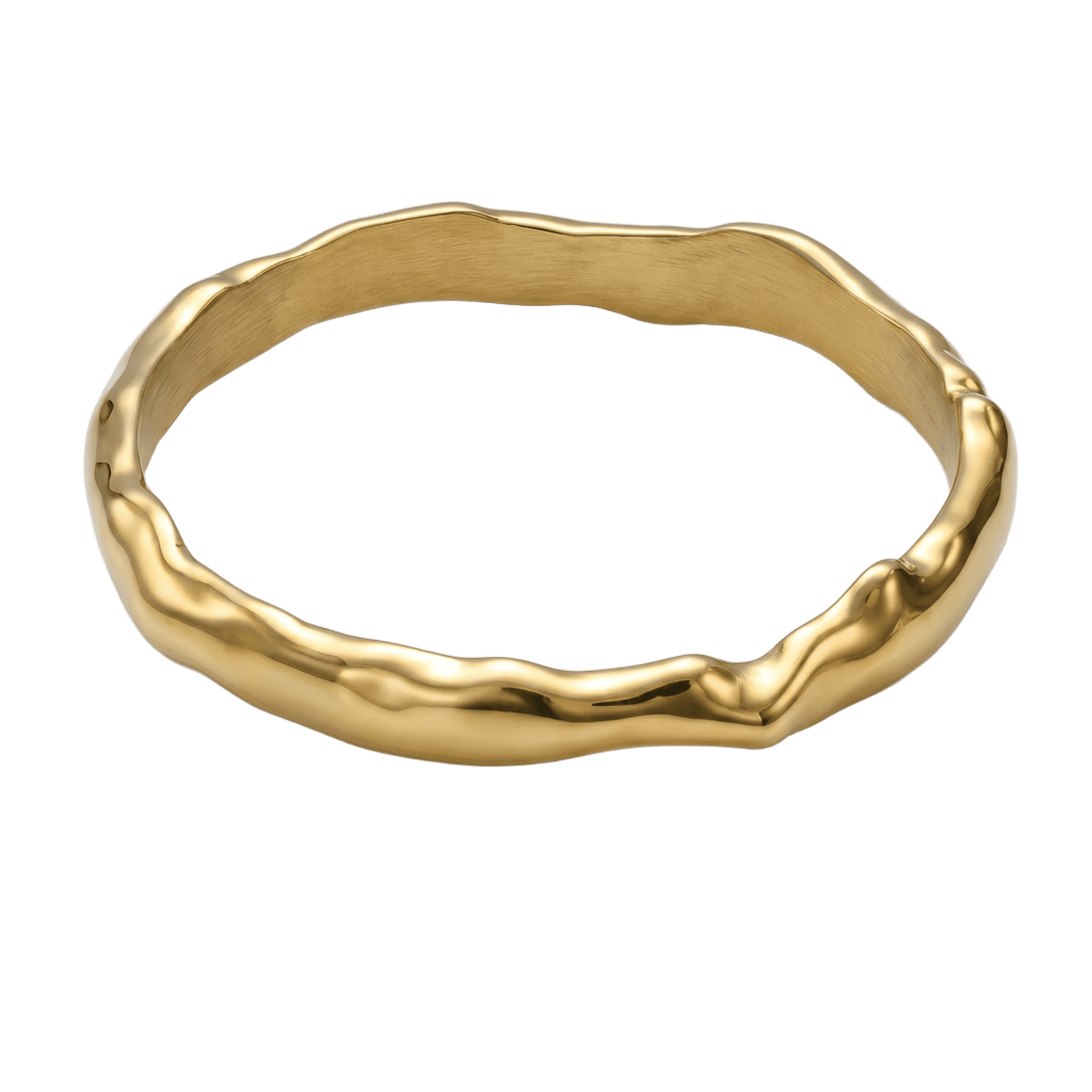 Pulsera Identity de acero hipoalergenico y baño de oro de 18K de Bendita Eva