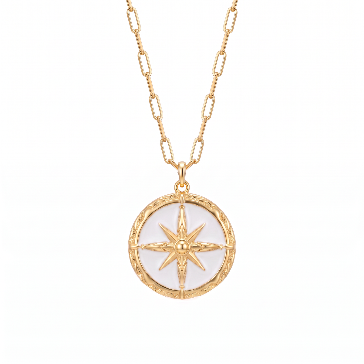 Reverso medalla estrella polar con esmalte anverso - Bendita Eva
