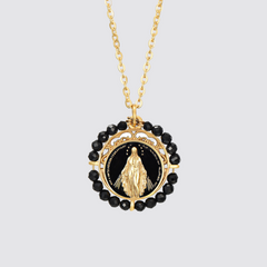 Onyx-Anhänger Unserer Lieben Frau vom Wundertätigen