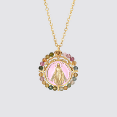  Wundertätige Jungfrau Turmalin-Anhänger